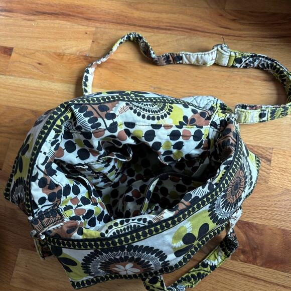 VERA BRADLEY Convertible Crossbody Shoulder Hand Bag Cocoa Moss - Picture 4 of 13